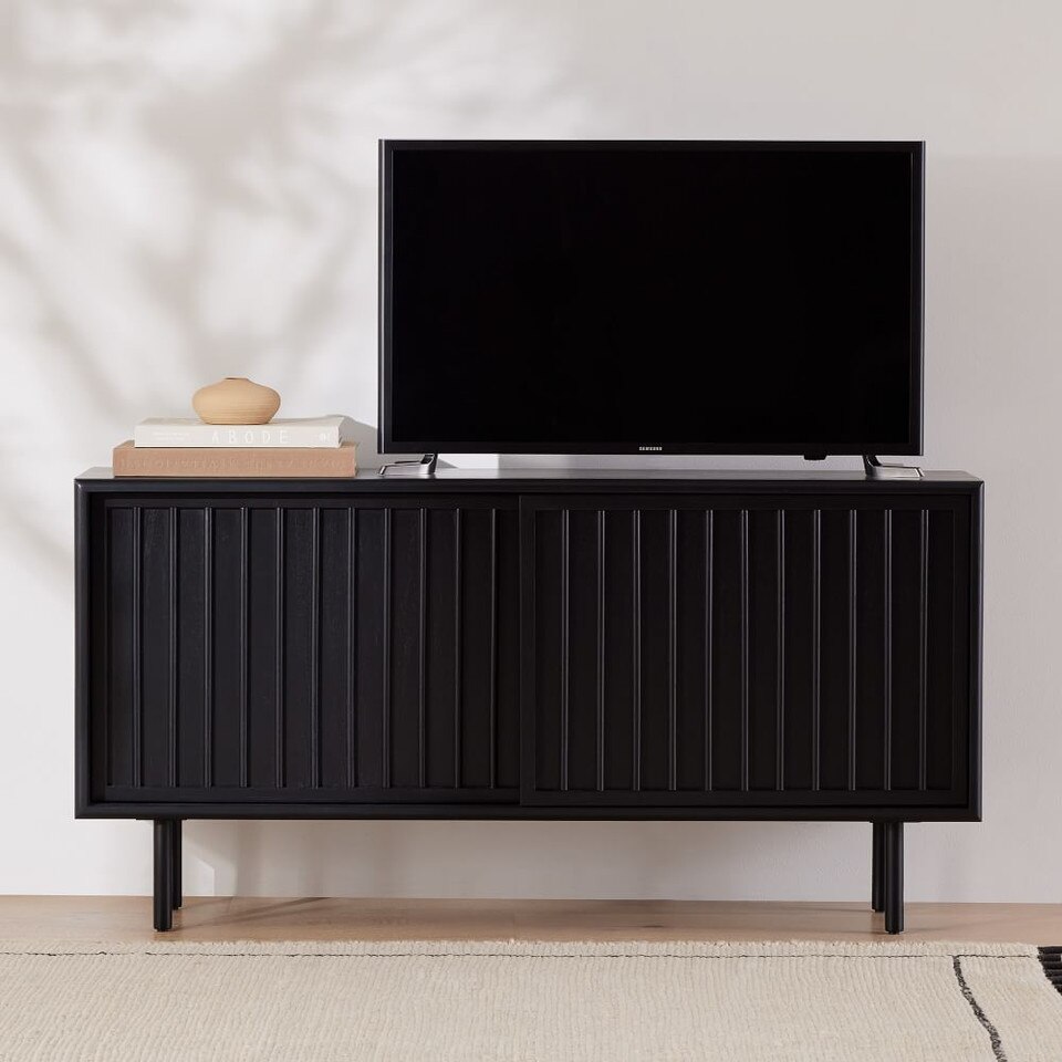 Slatted Media Console (122 cm) West Elm Australia